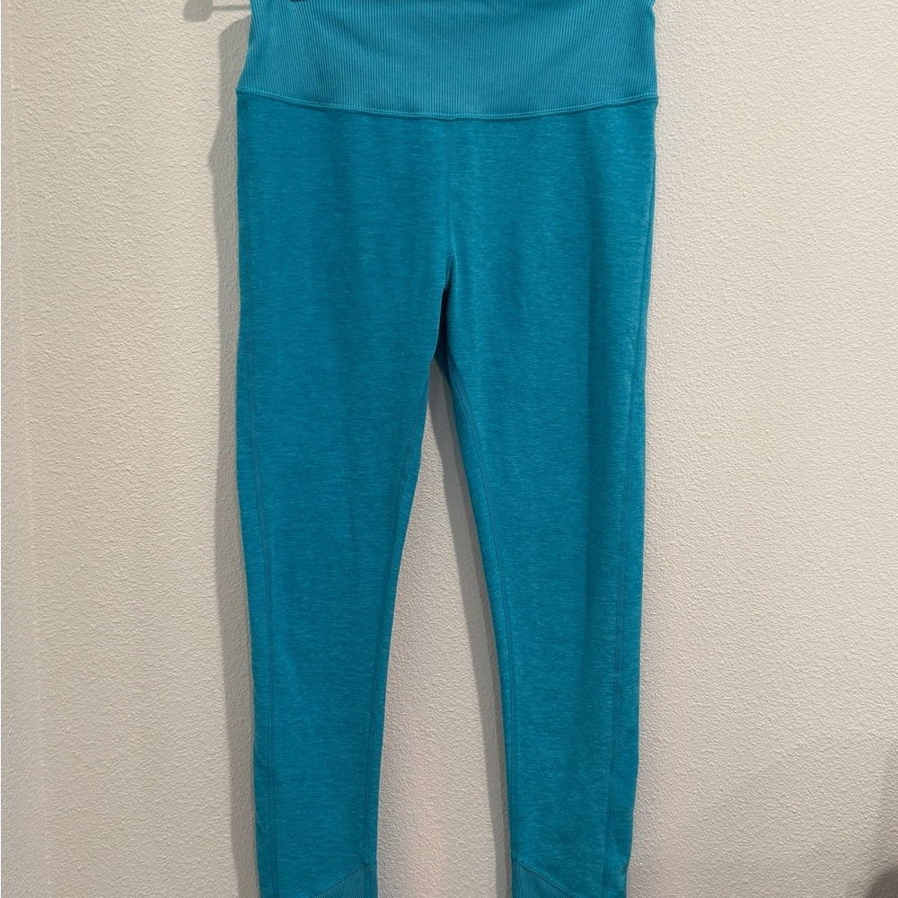 ALO Yoga aqua blue workout pants high waisted size M